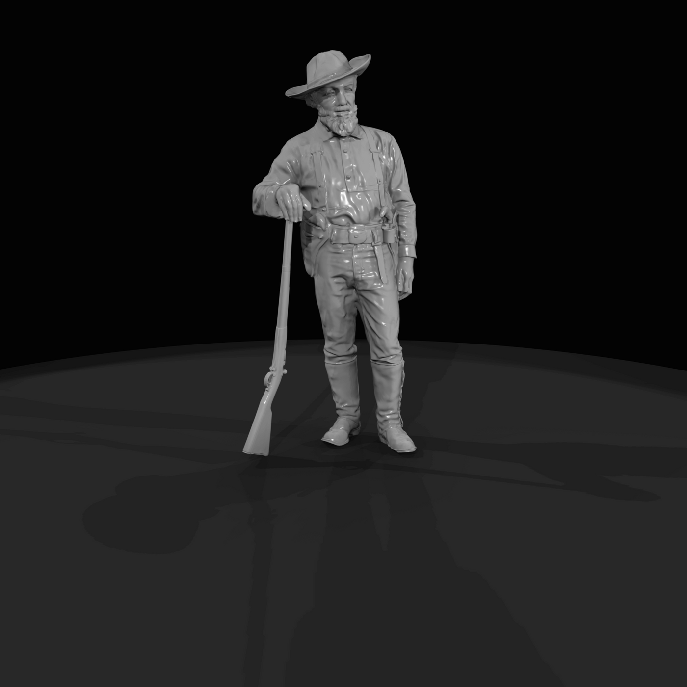 Period Cowboys Cowboy With Rifl (estimated)