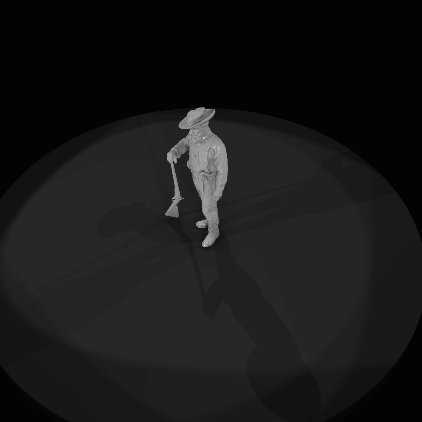 Period Cowboys Cowboy With Rifl (estimated)