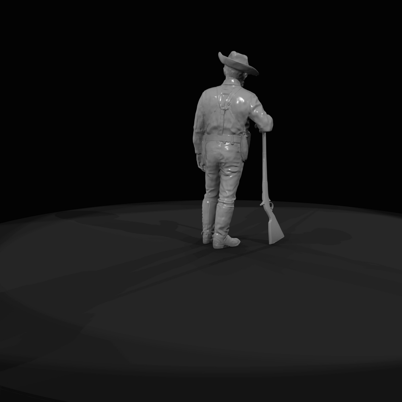 Period Cowboys Cowboy With Rifl (estimated)