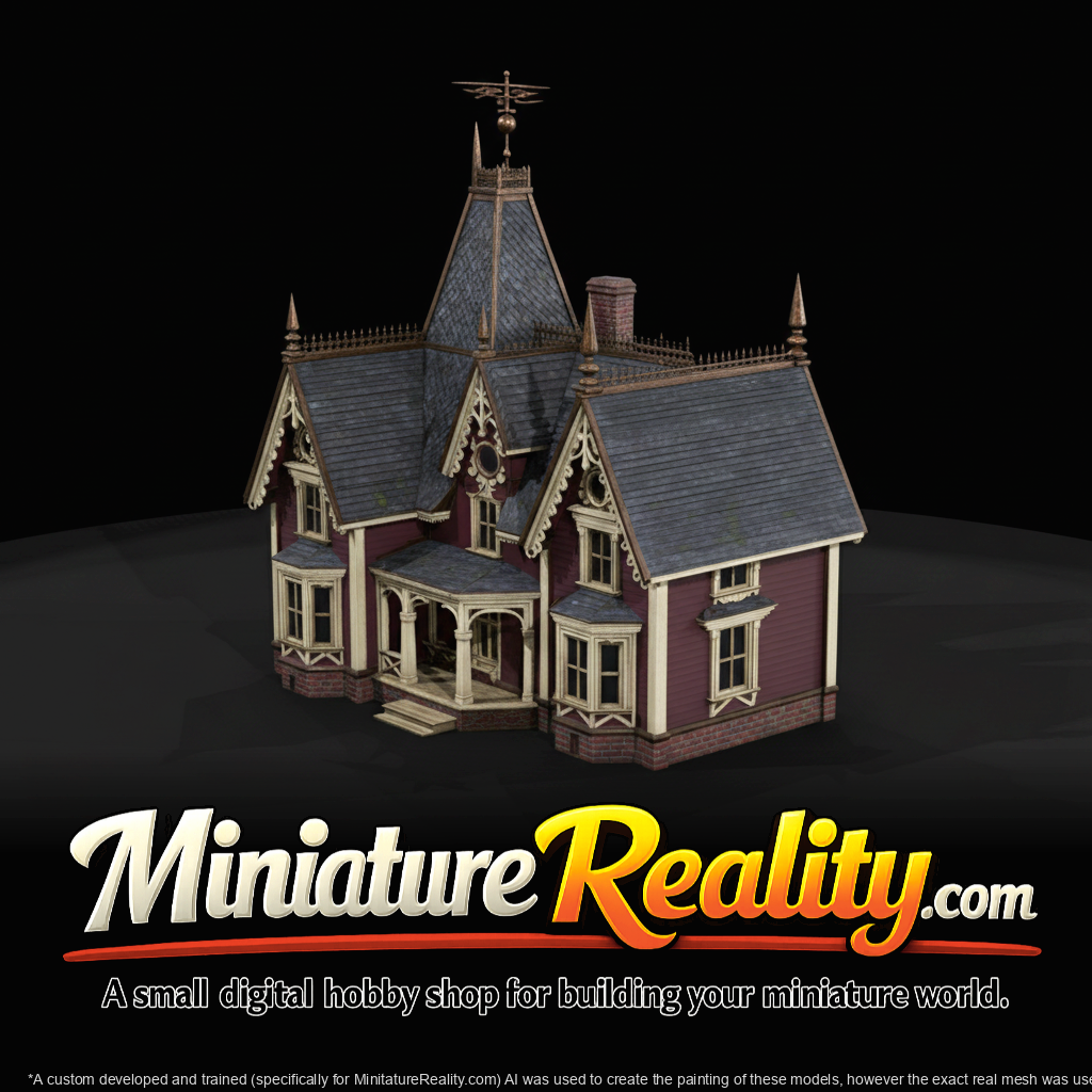 Victorian mansion model
