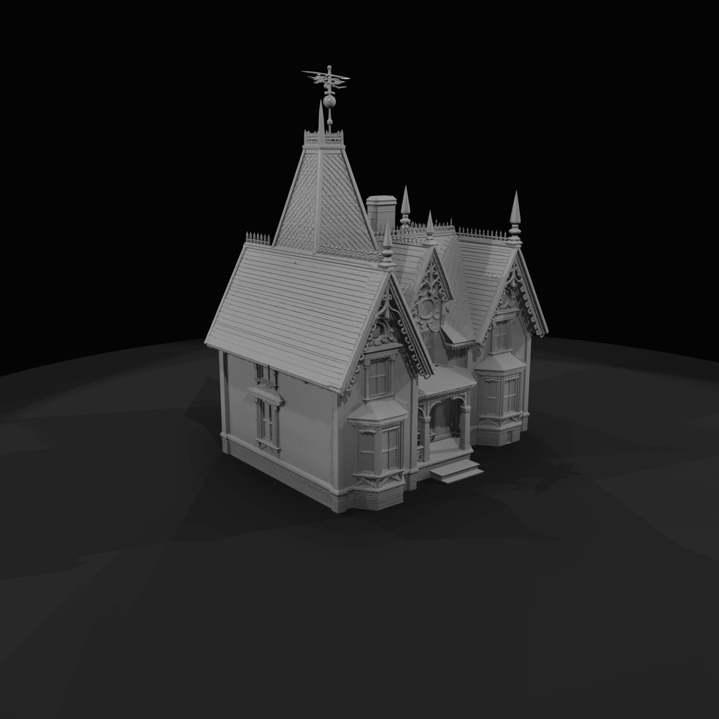 Victorian mansion model