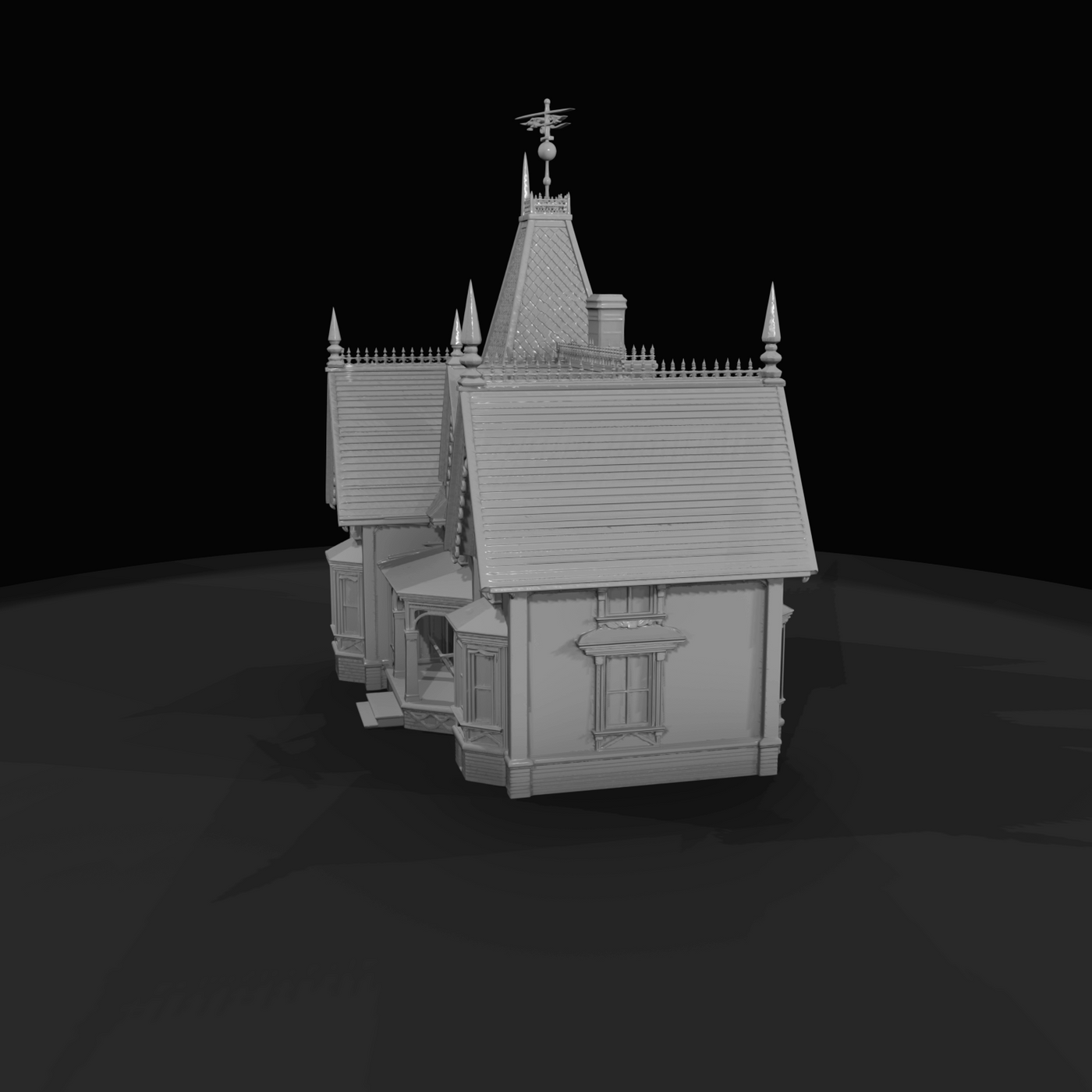 Victorian mansion model