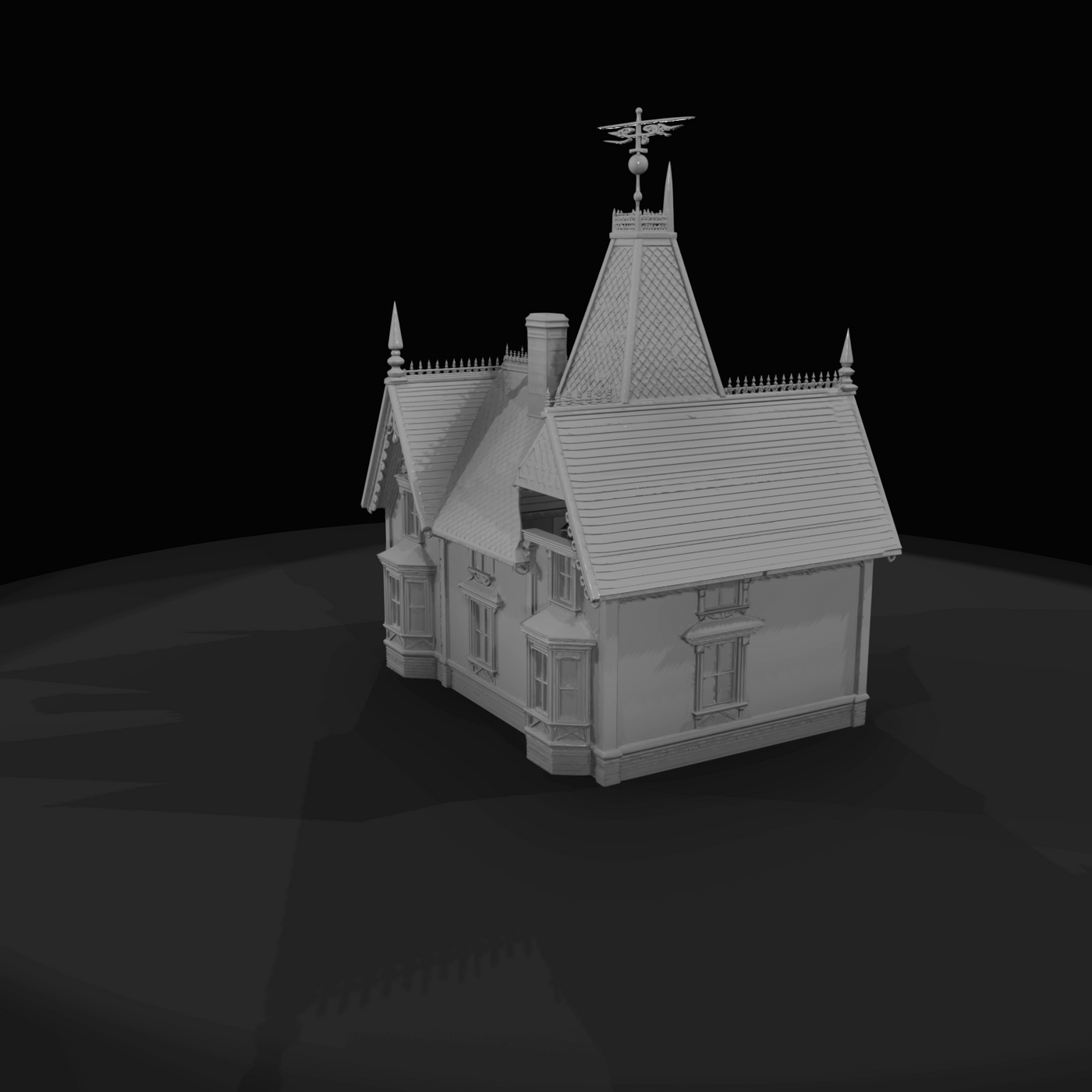 Victorian mansion model
