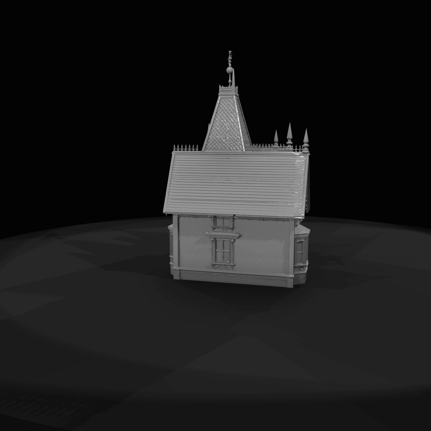 Victorian mansion model