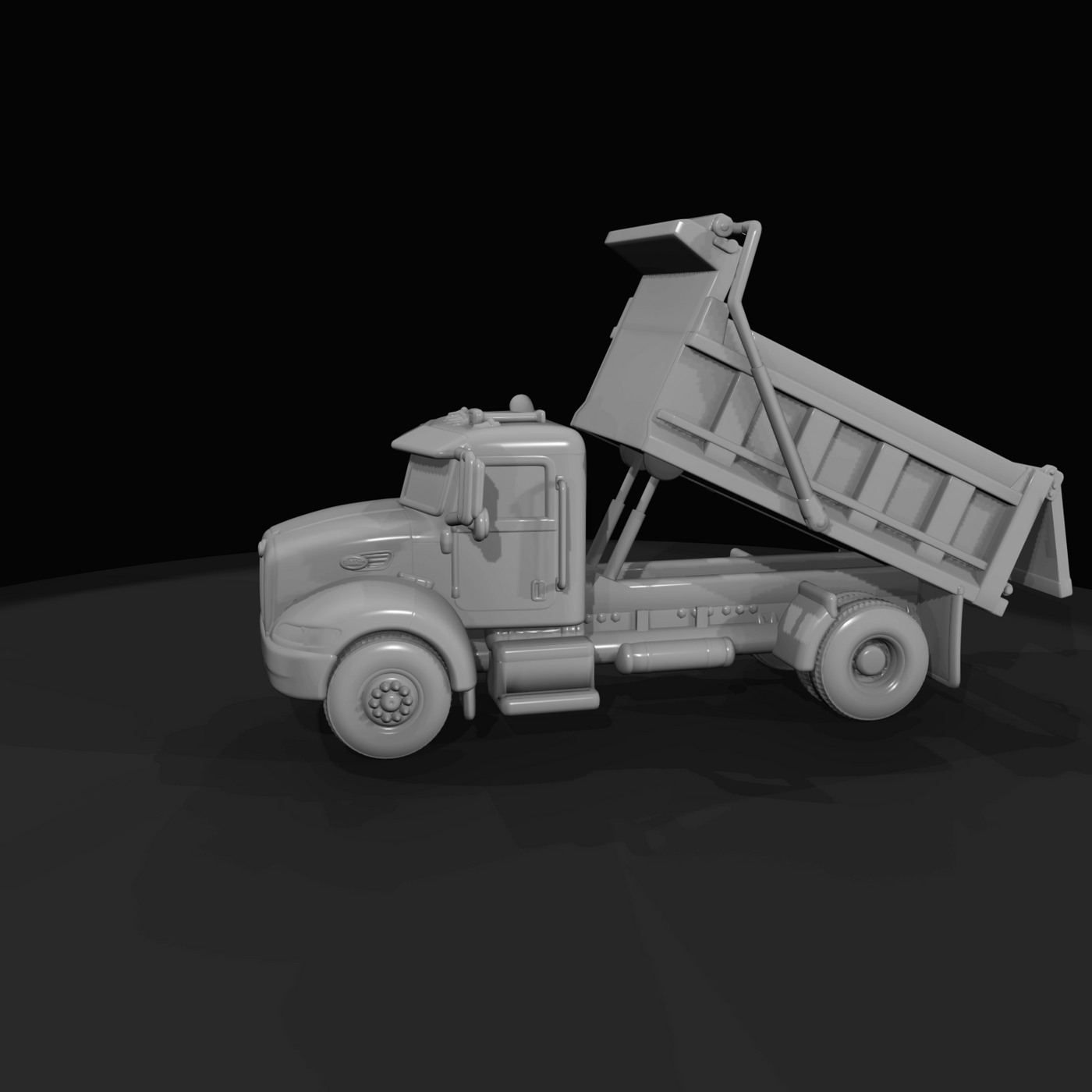 Peterbilt 340 Dump Truck 2009dumping v1