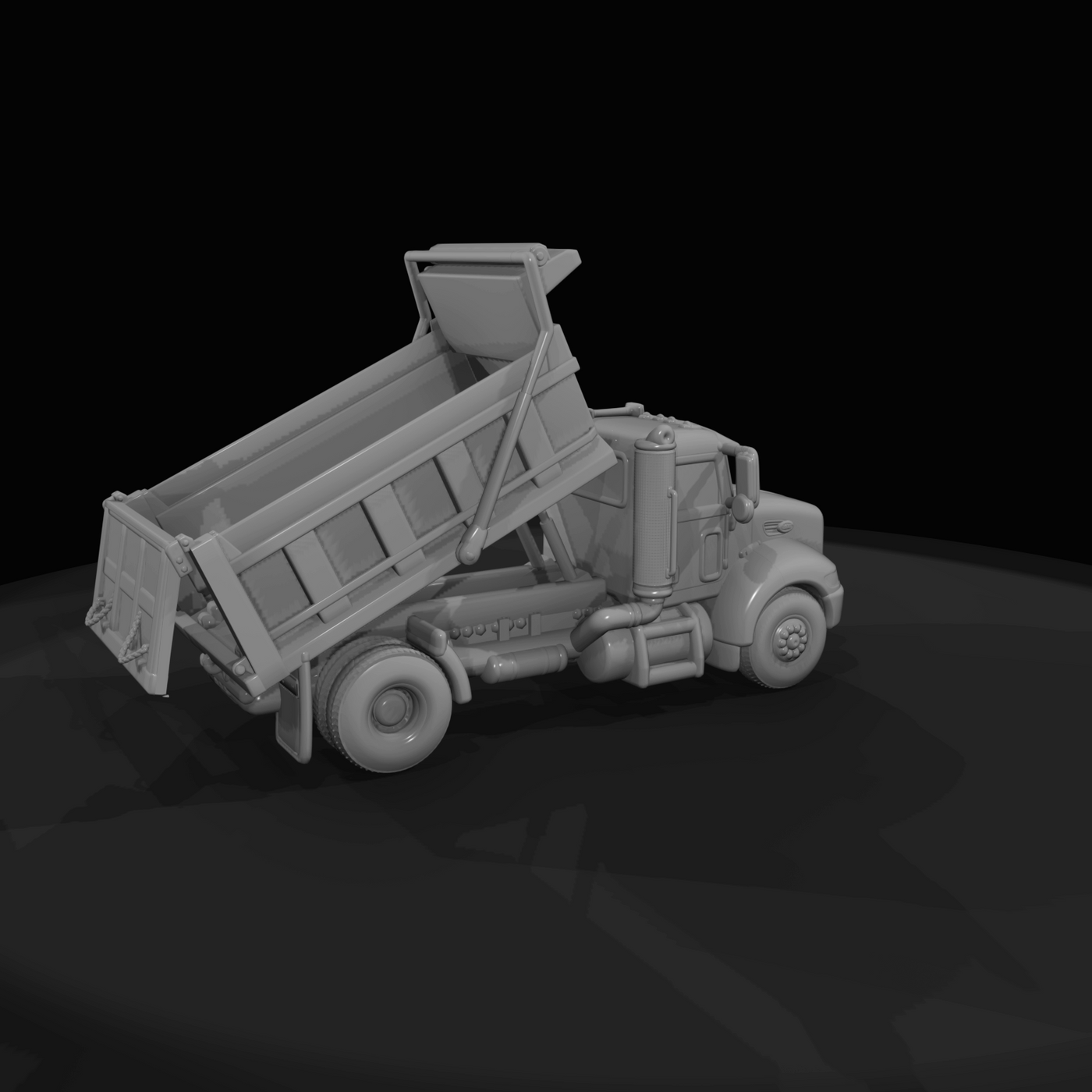 Peterbilt 340 Dump Truck 2009dumping v1