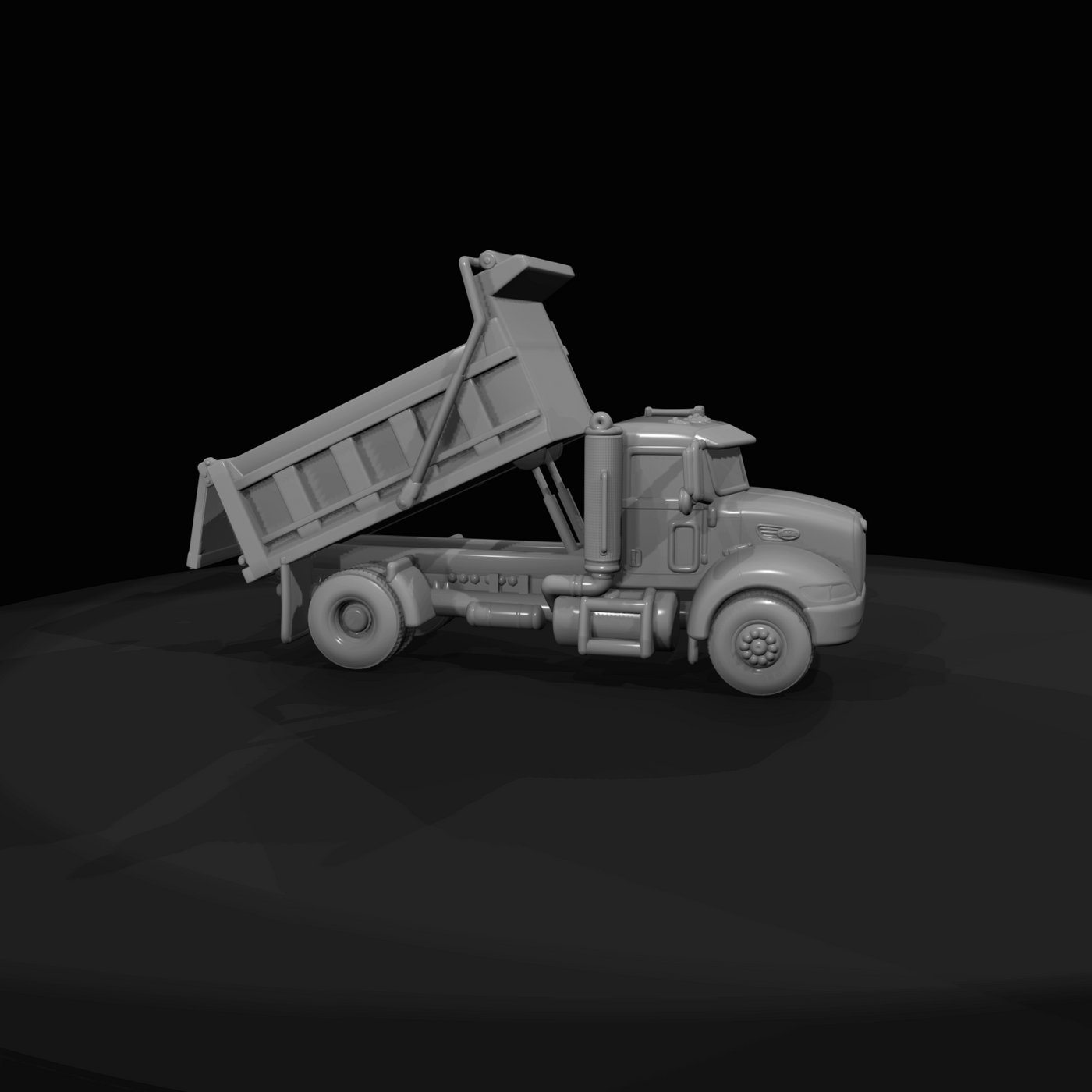 Peterbilt 340 Dump Truck 2009dumping v1