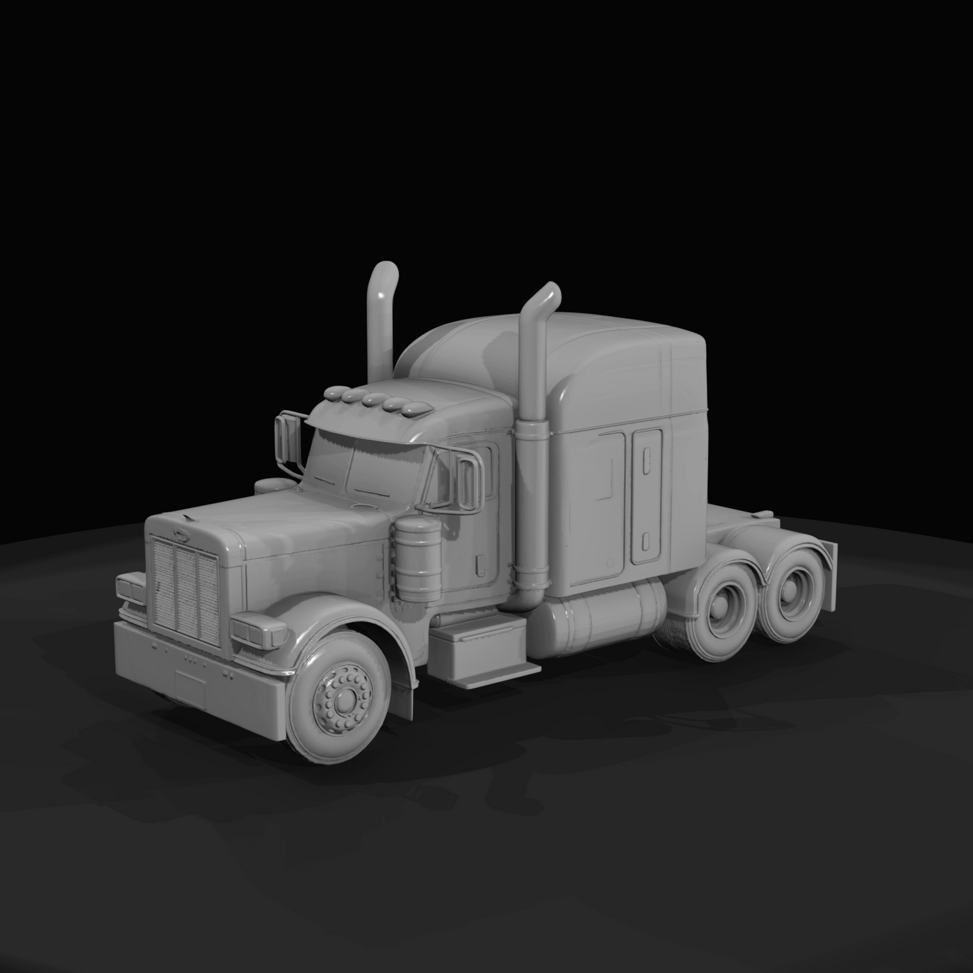 tractor-trailer tractor (semi truck)
