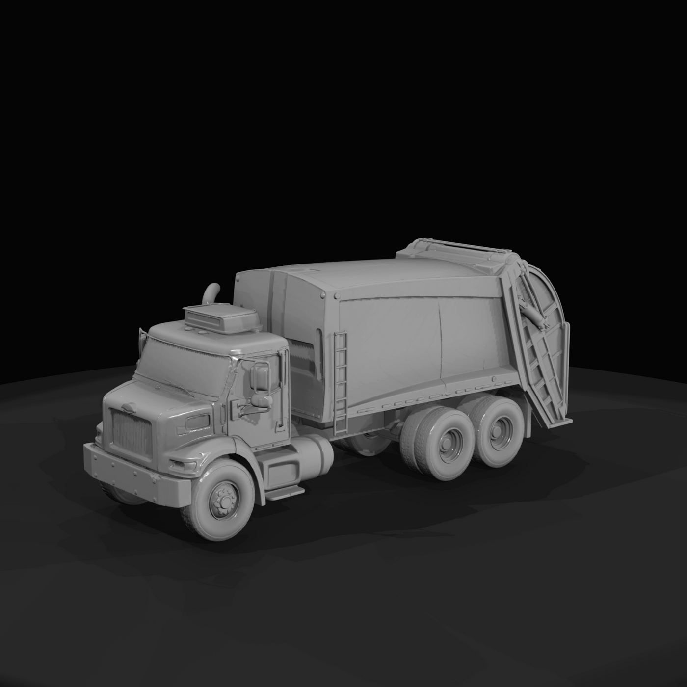 refuse collection truck