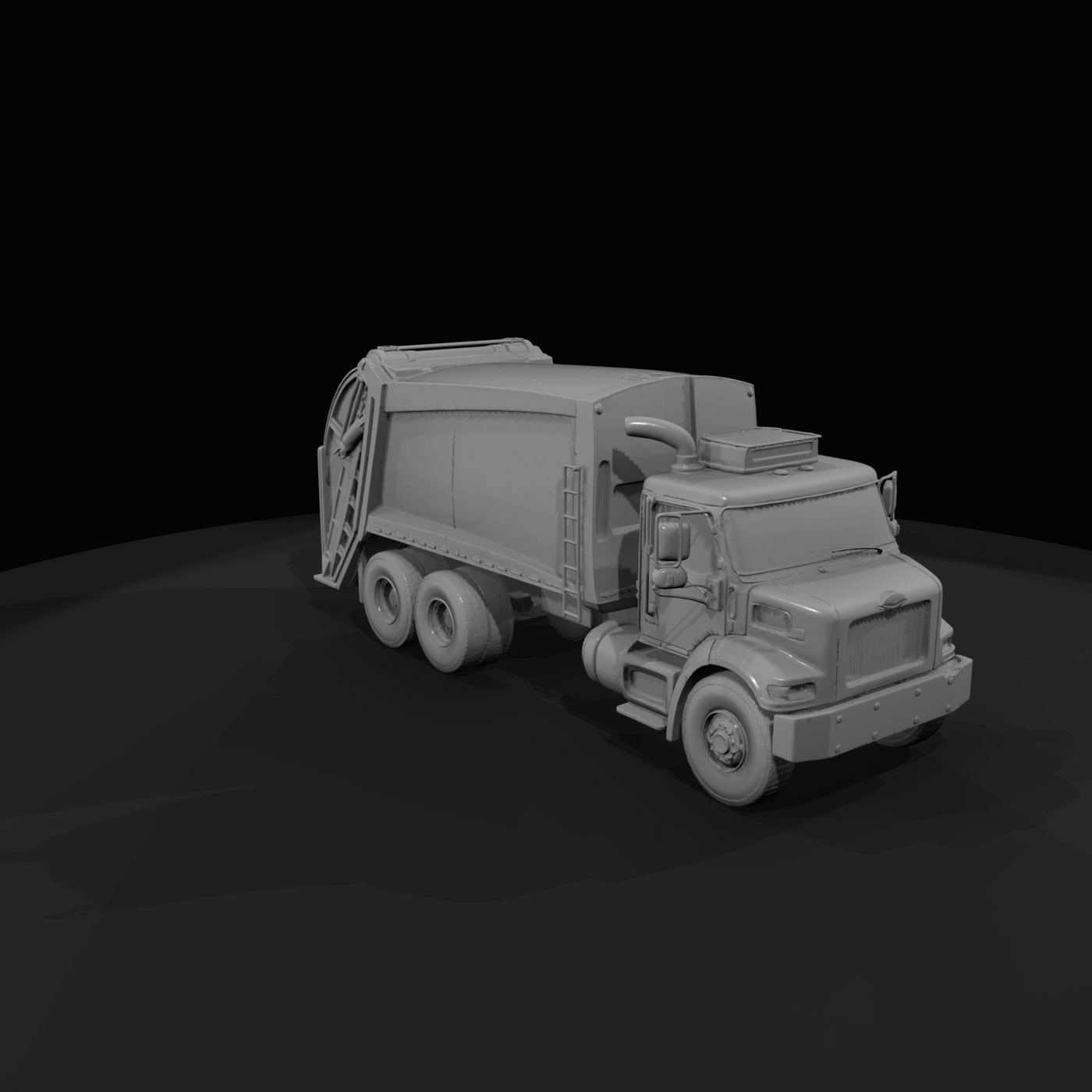 refuse collection truck