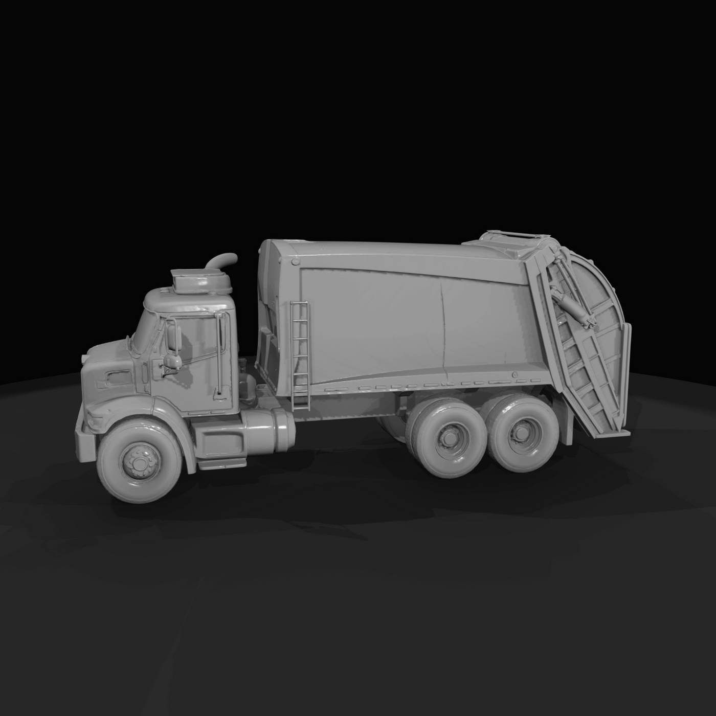 refuse collection truck