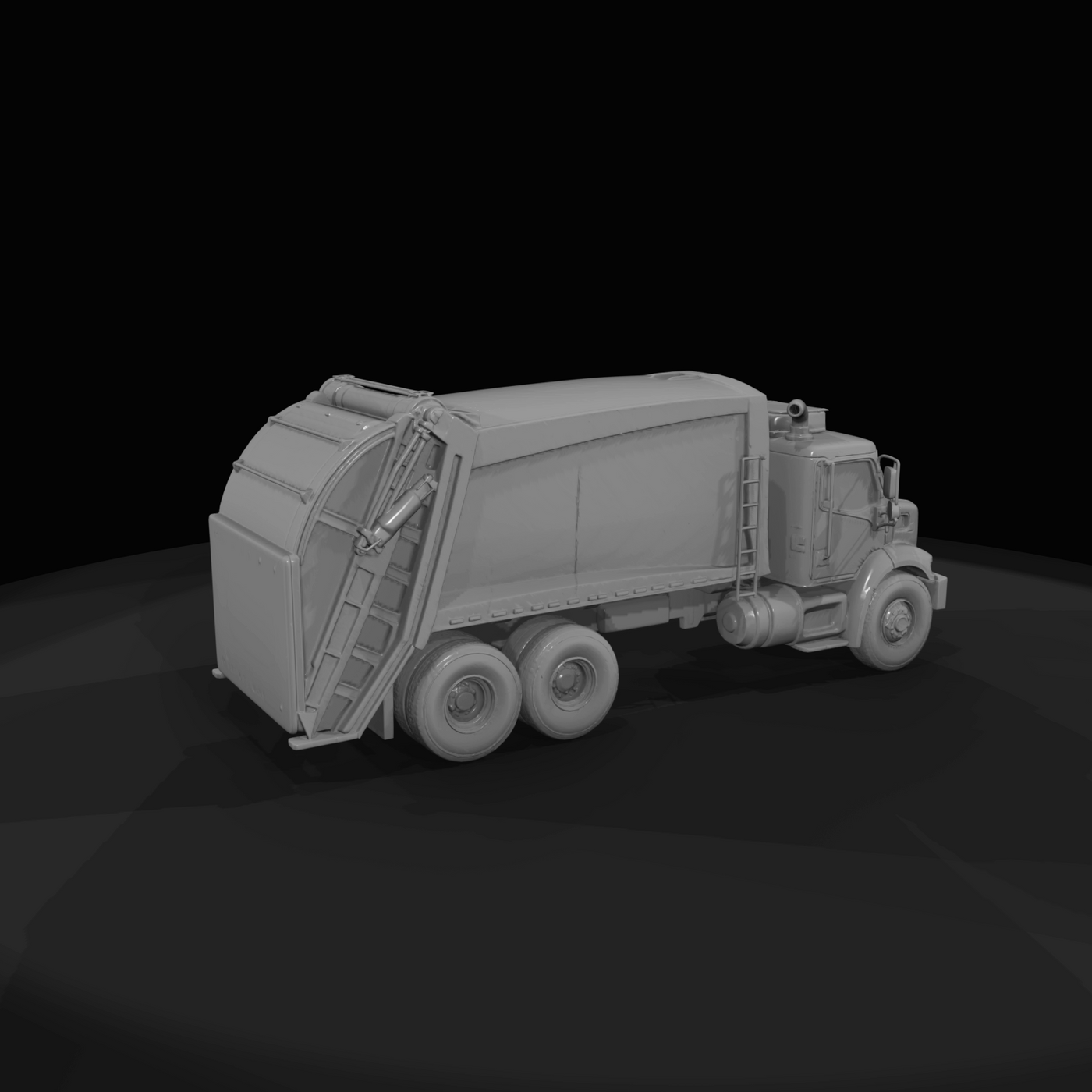 refuse collection truck