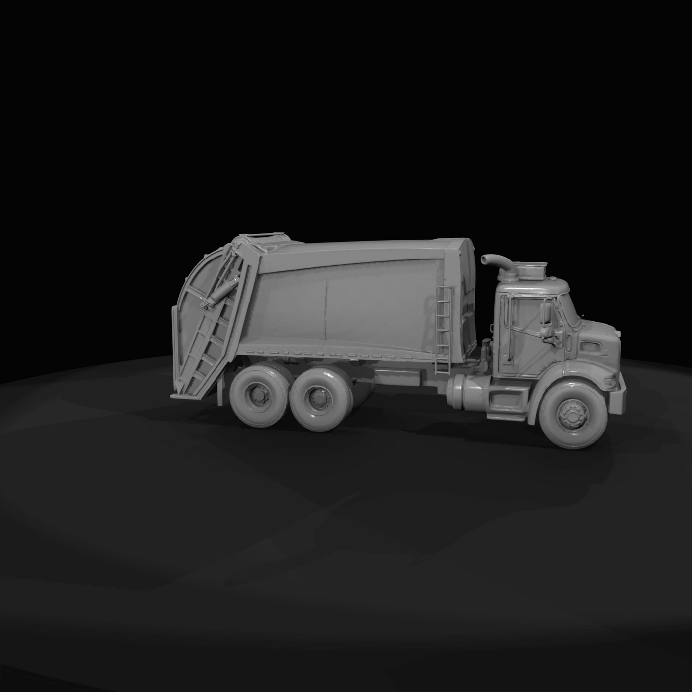refuse collection truck