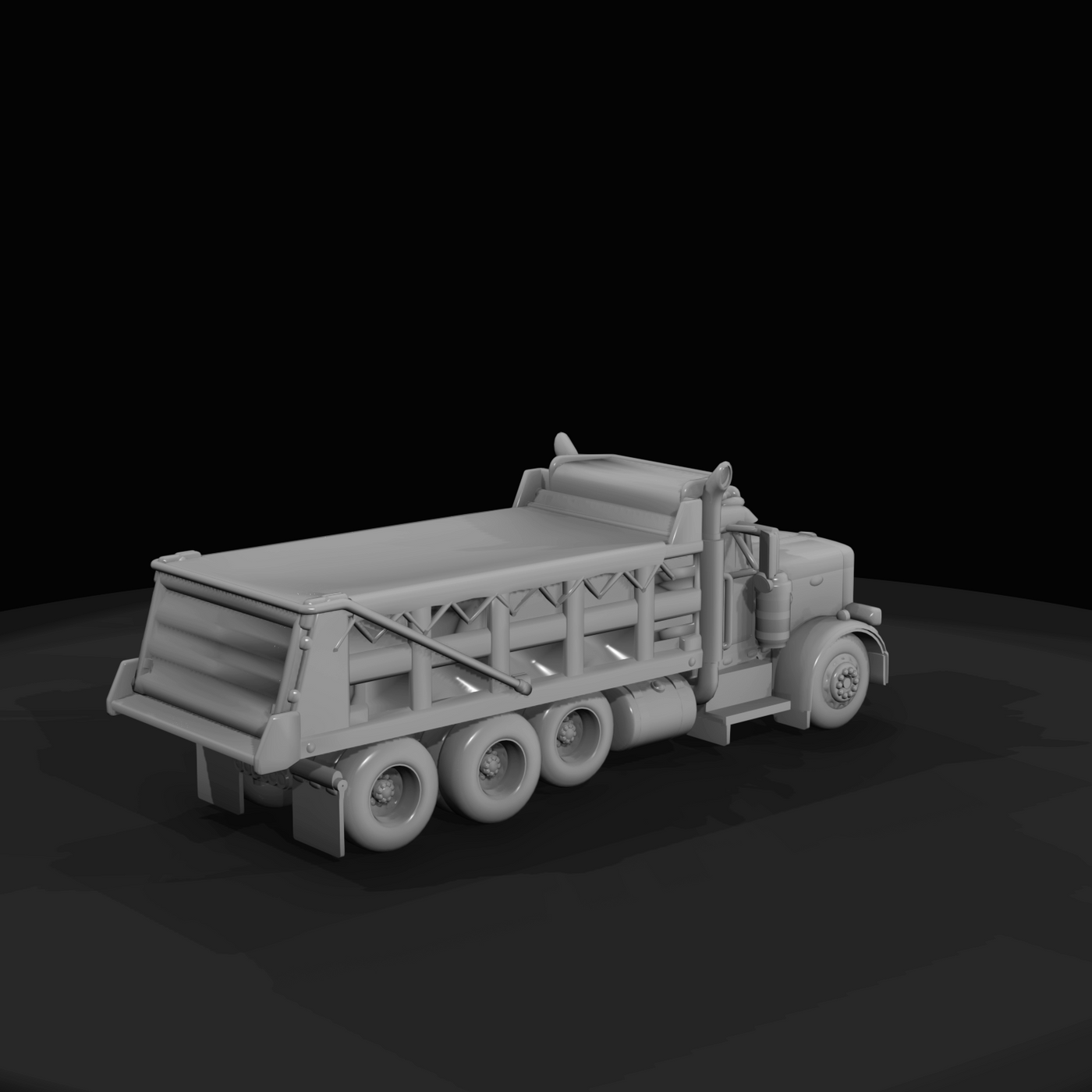 Peterbilt drop axle dump truck v1