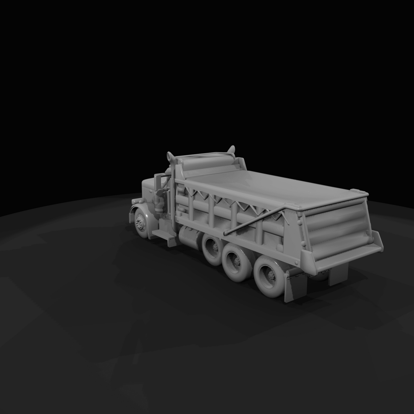 Peterbilt drop axle dump truck v1