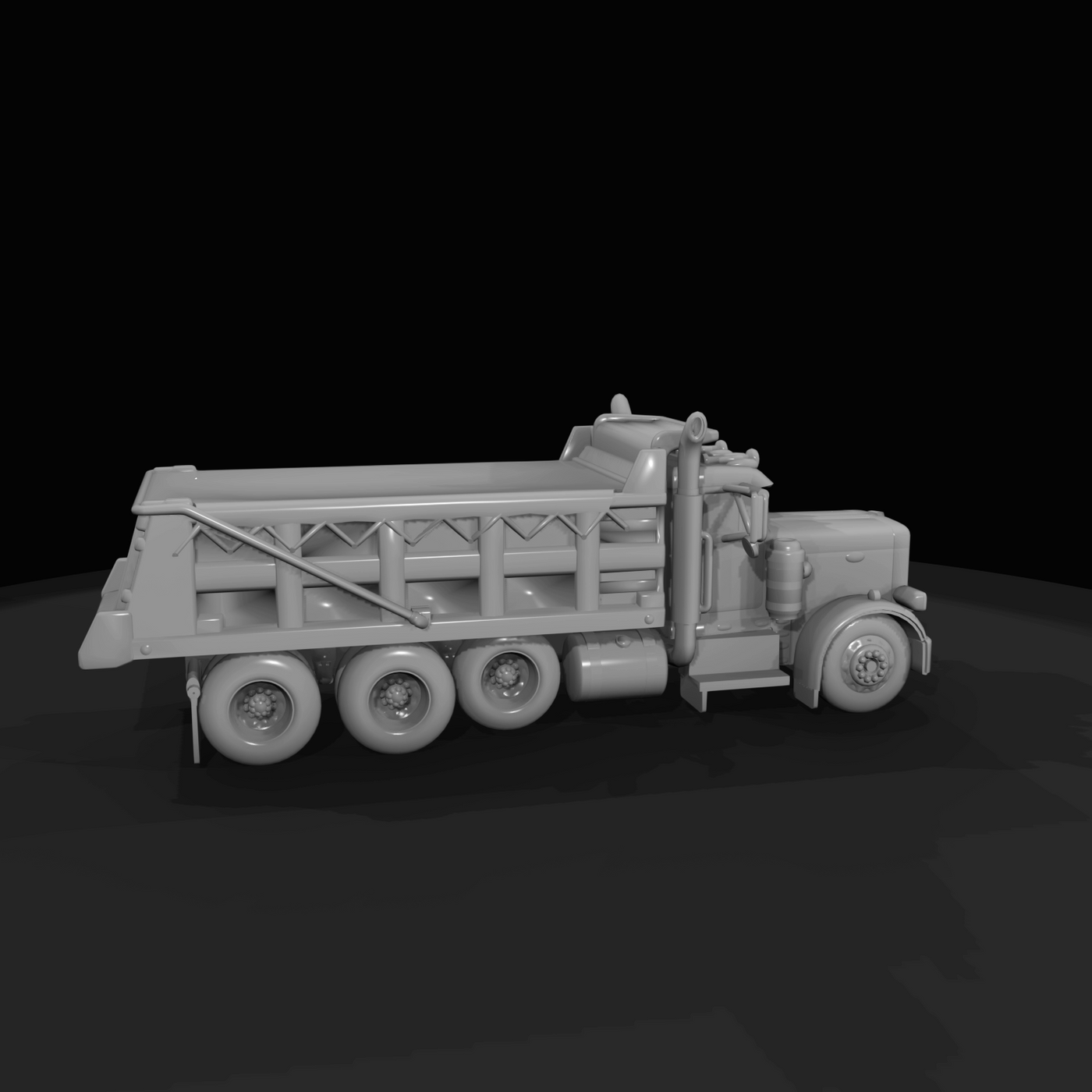 Peterbilt drop axle dump truck v1