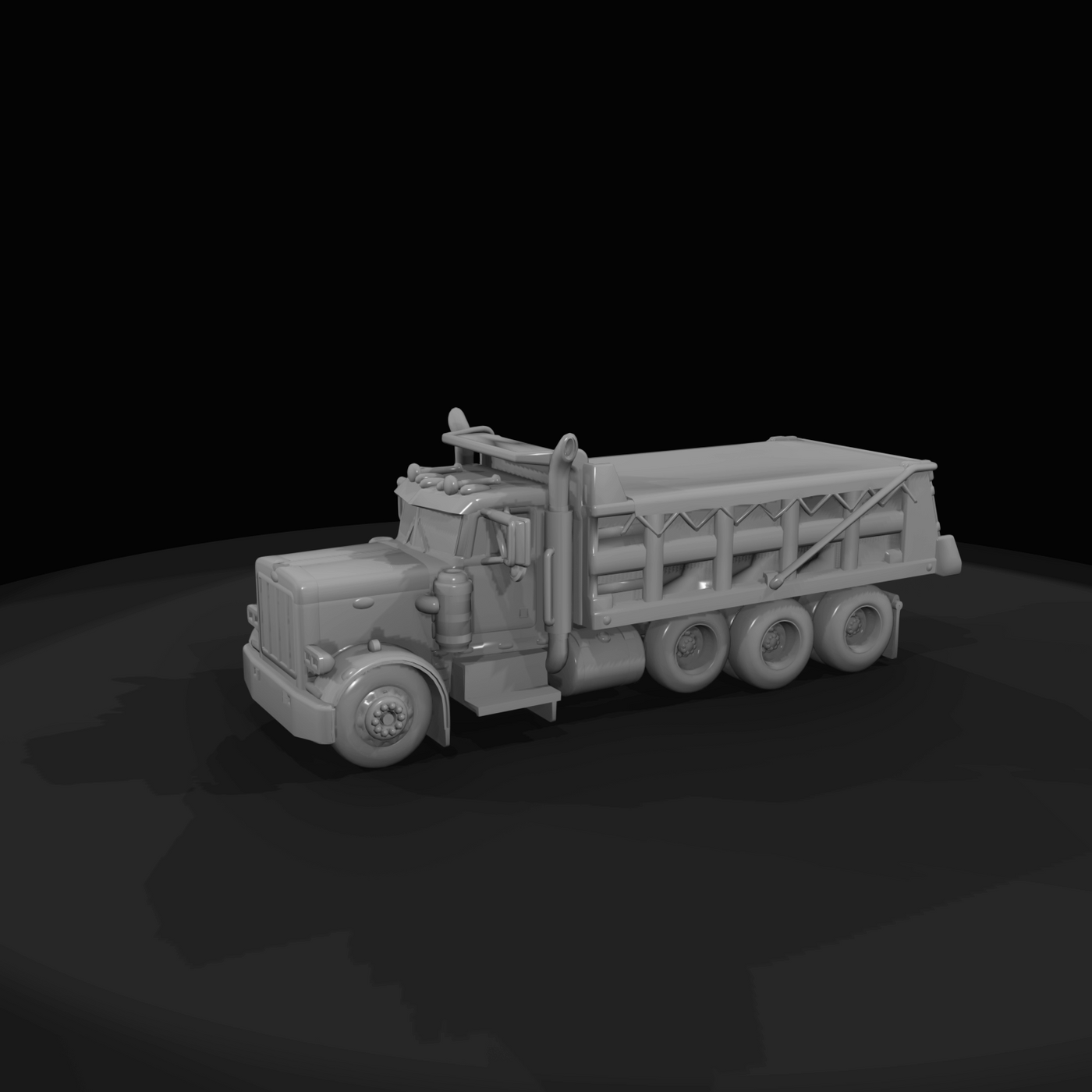 Peterbilt drop axle dump truck v1