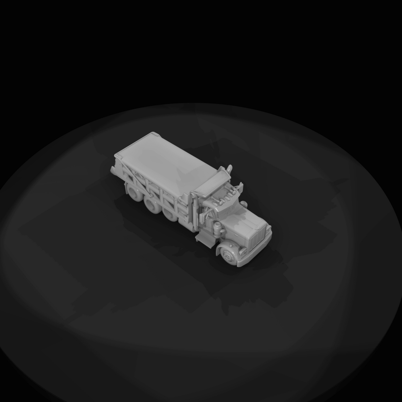 Peterbilt drop axle dump truck v1