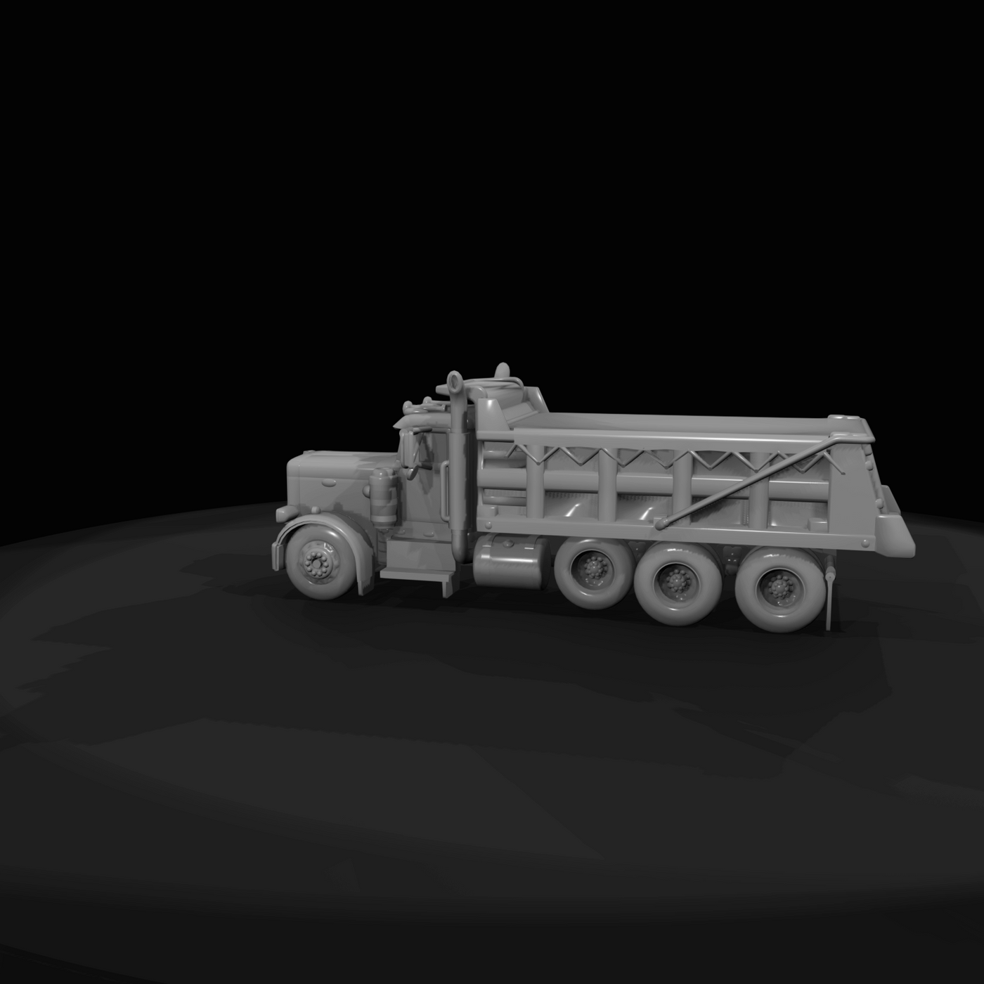 Peterbilt drop axle dump truck v1