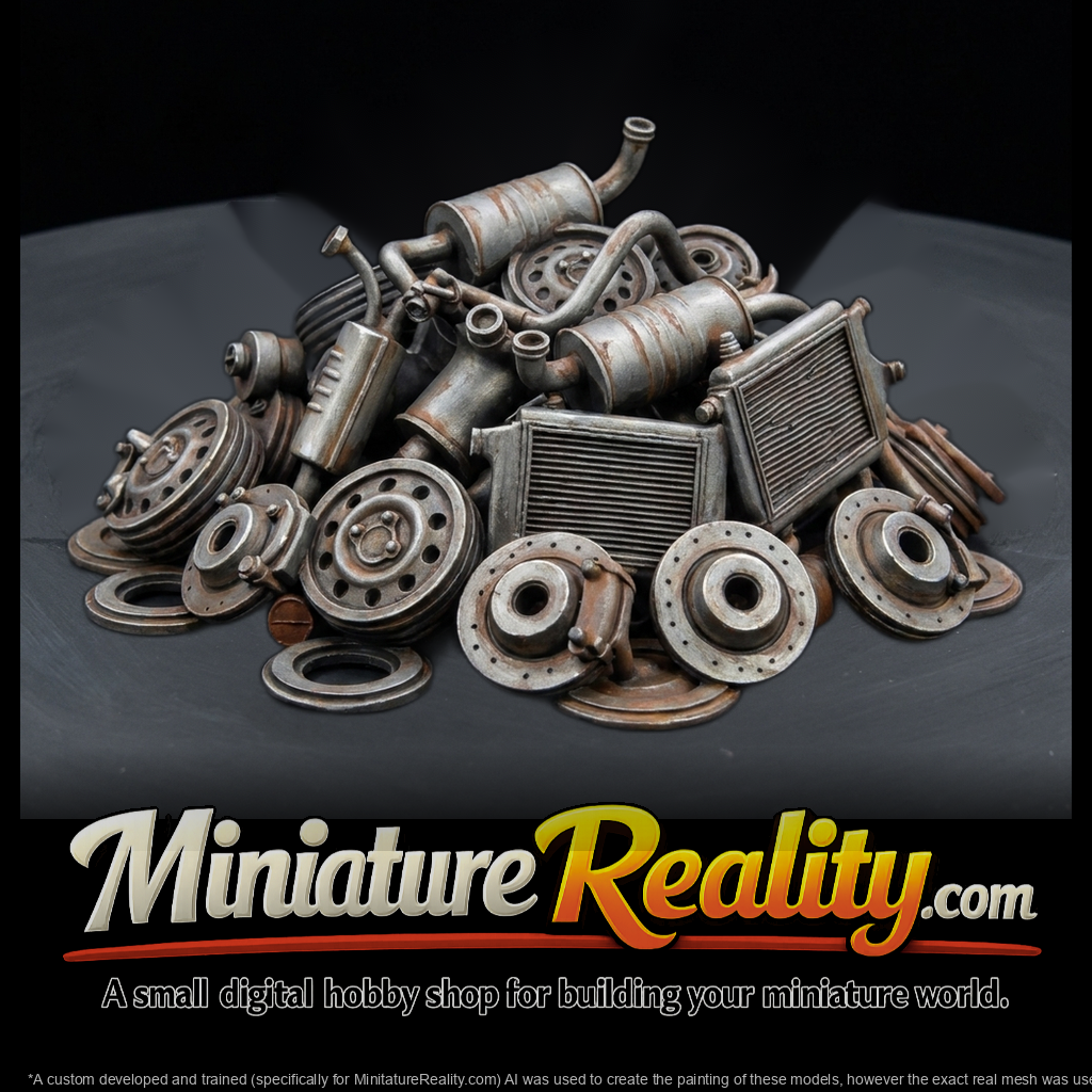 Pile of Scrap Car Parts