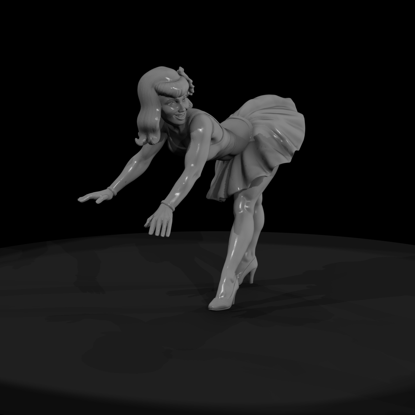 Pin-up Dancer Figure — for Dioramas