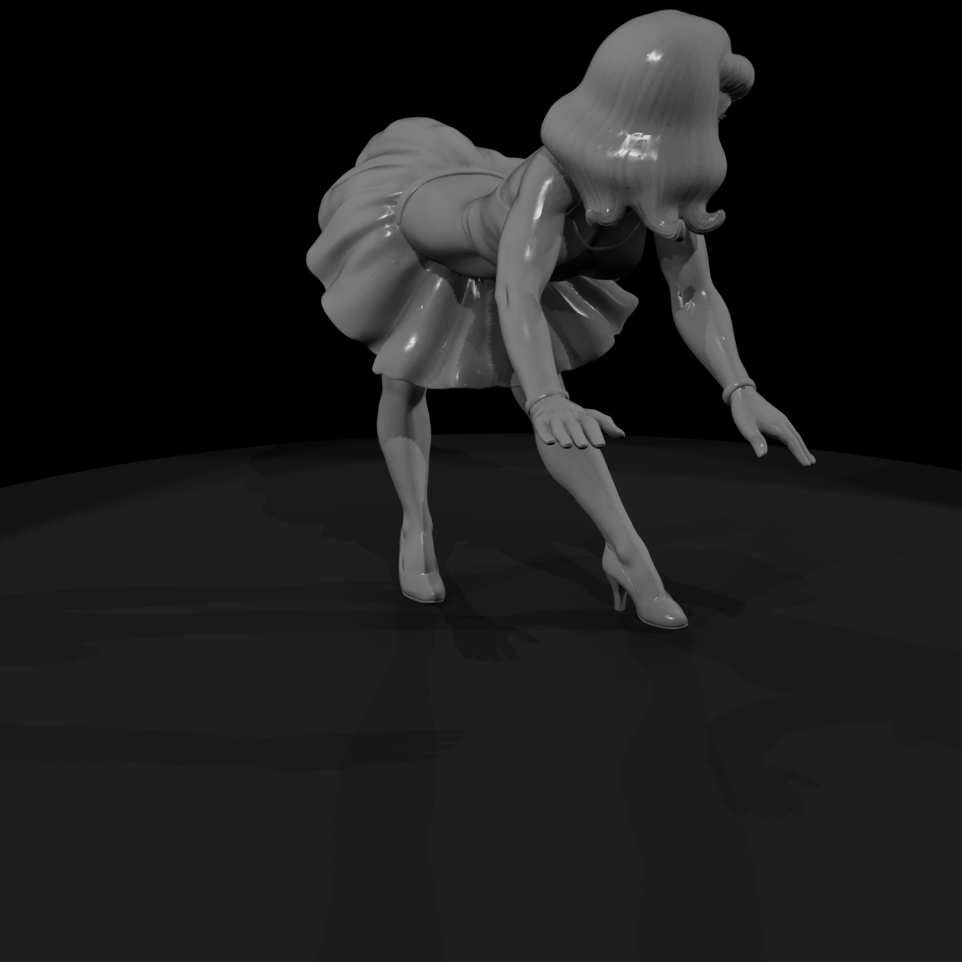 Pin-up Dancer Figure — for Dioramas