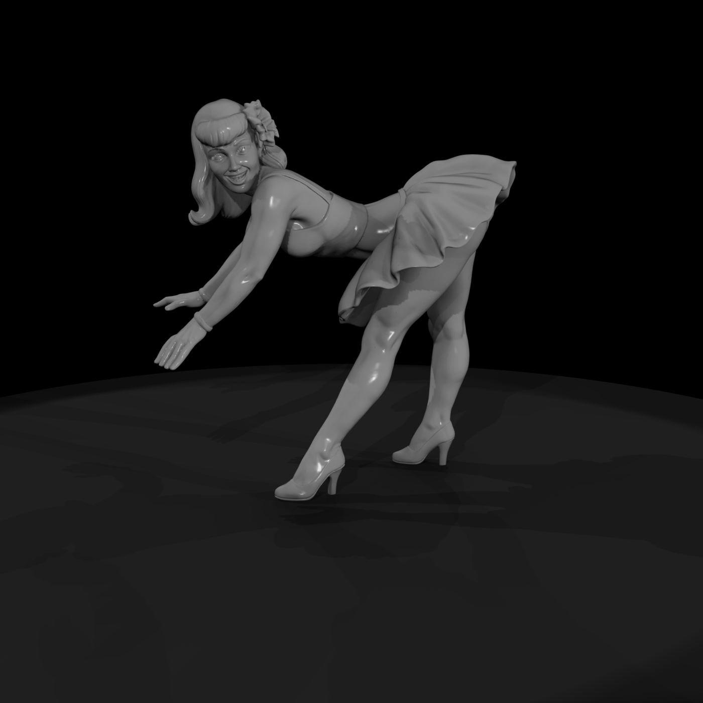 Pin-up Dancer Figure — for Dioramas