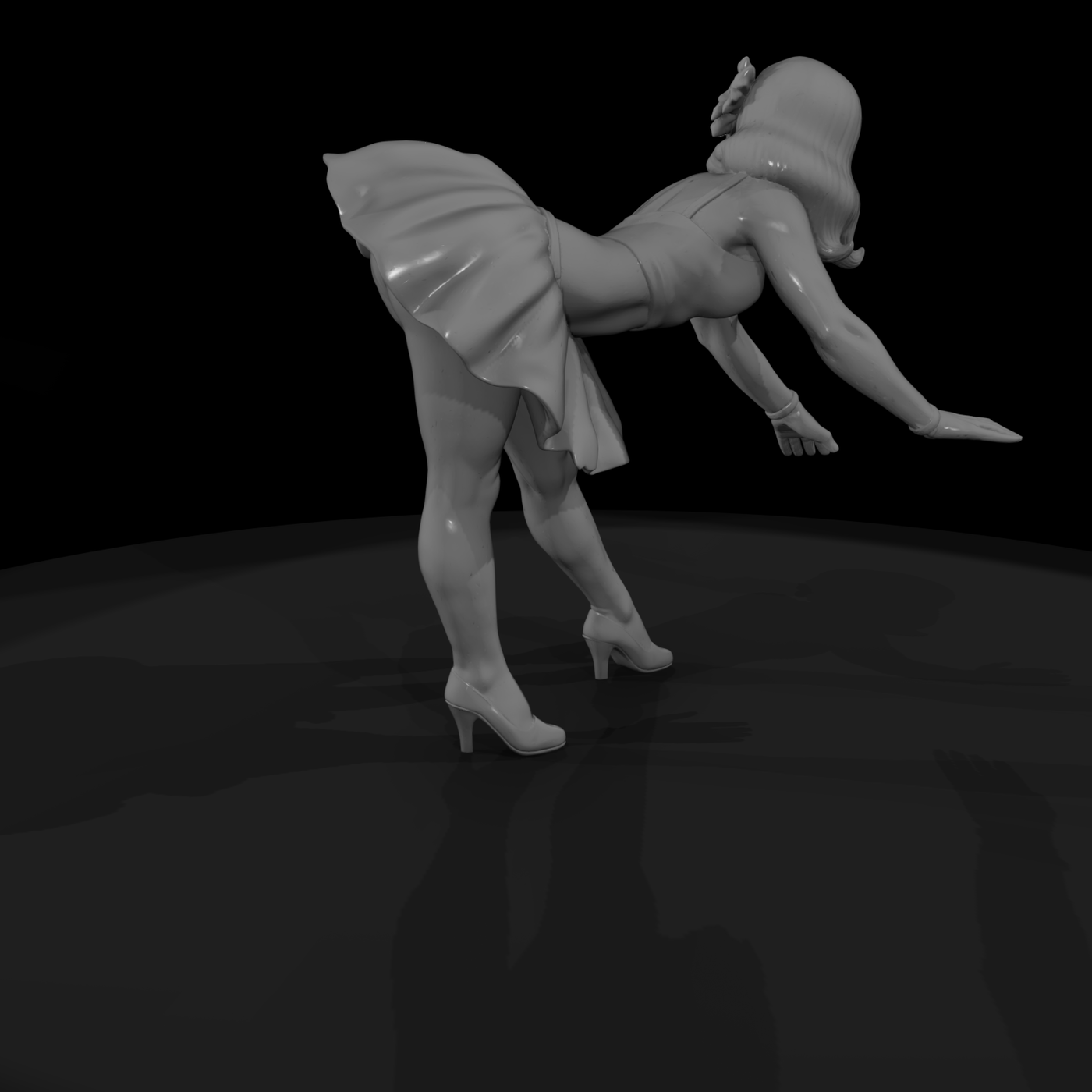 Pin-up Dancer Figure — for Dioramas