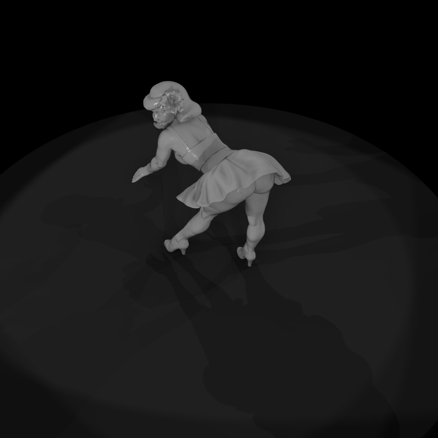 Pin-up Dancer Figure — for Dioramas