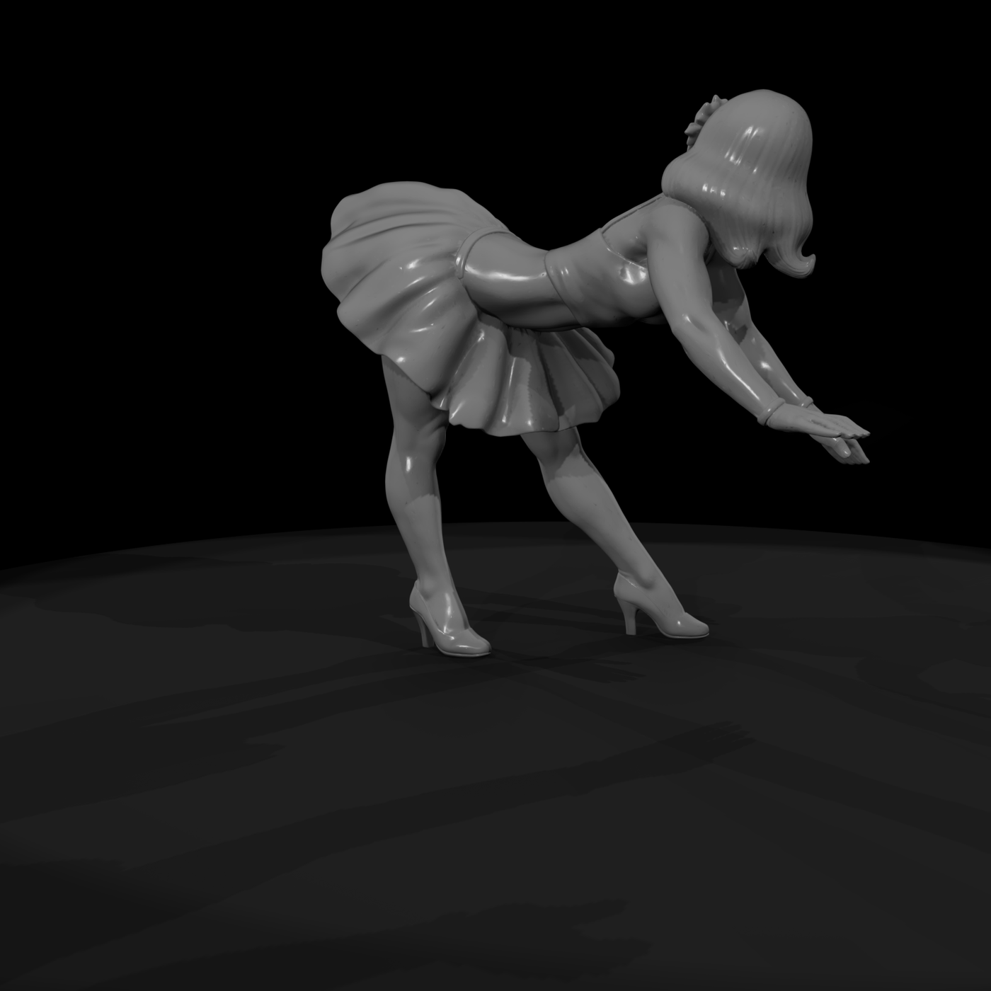 Pin-up Dancer Figure — for Dioramas