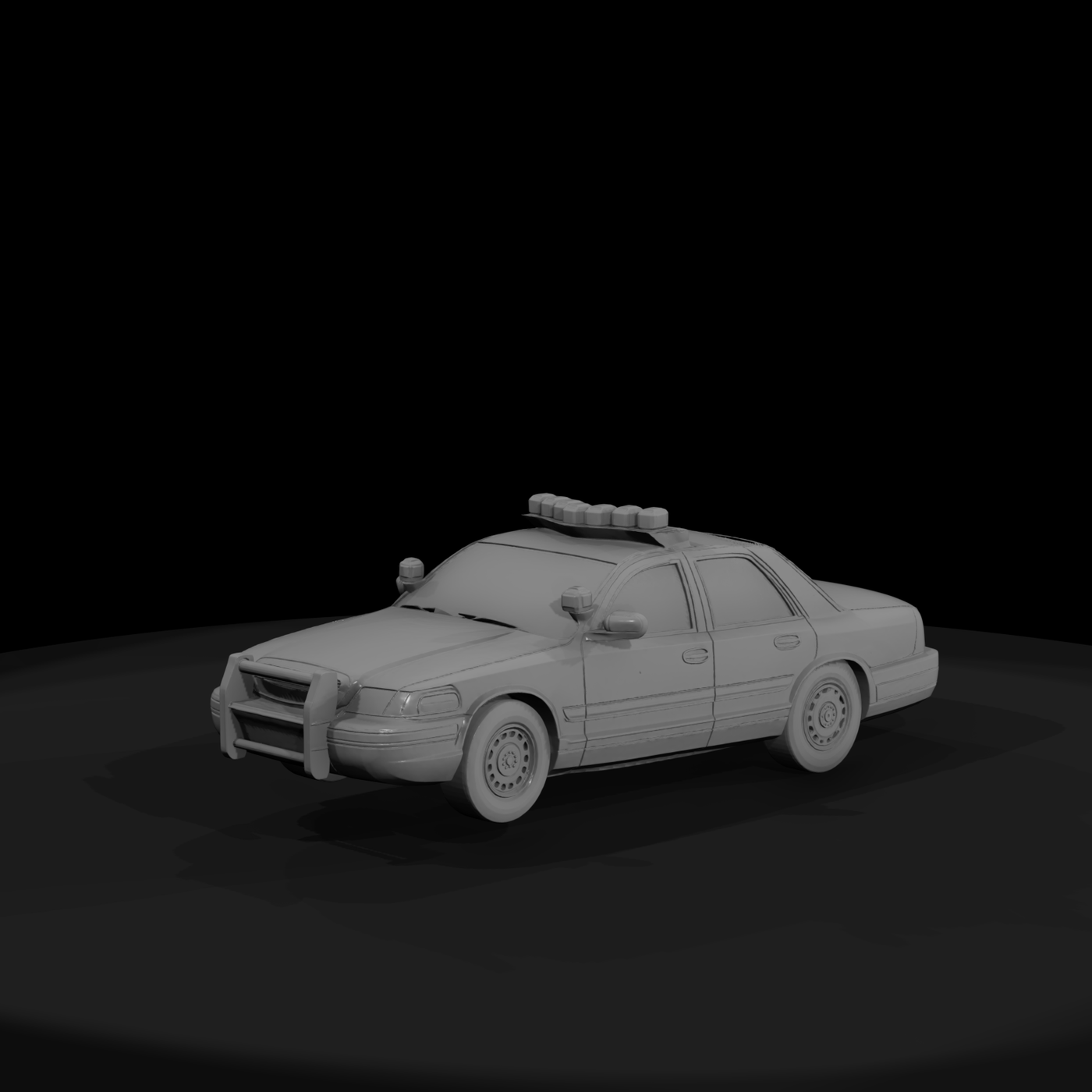 Police Patrol Sedan (HO 1:87) — Diorama & Model Railroad