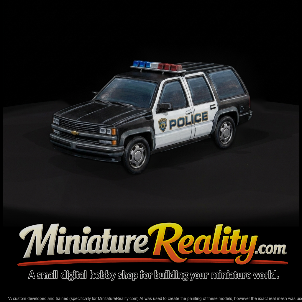 Police SUV — Emergency Vehicle for Dioramas