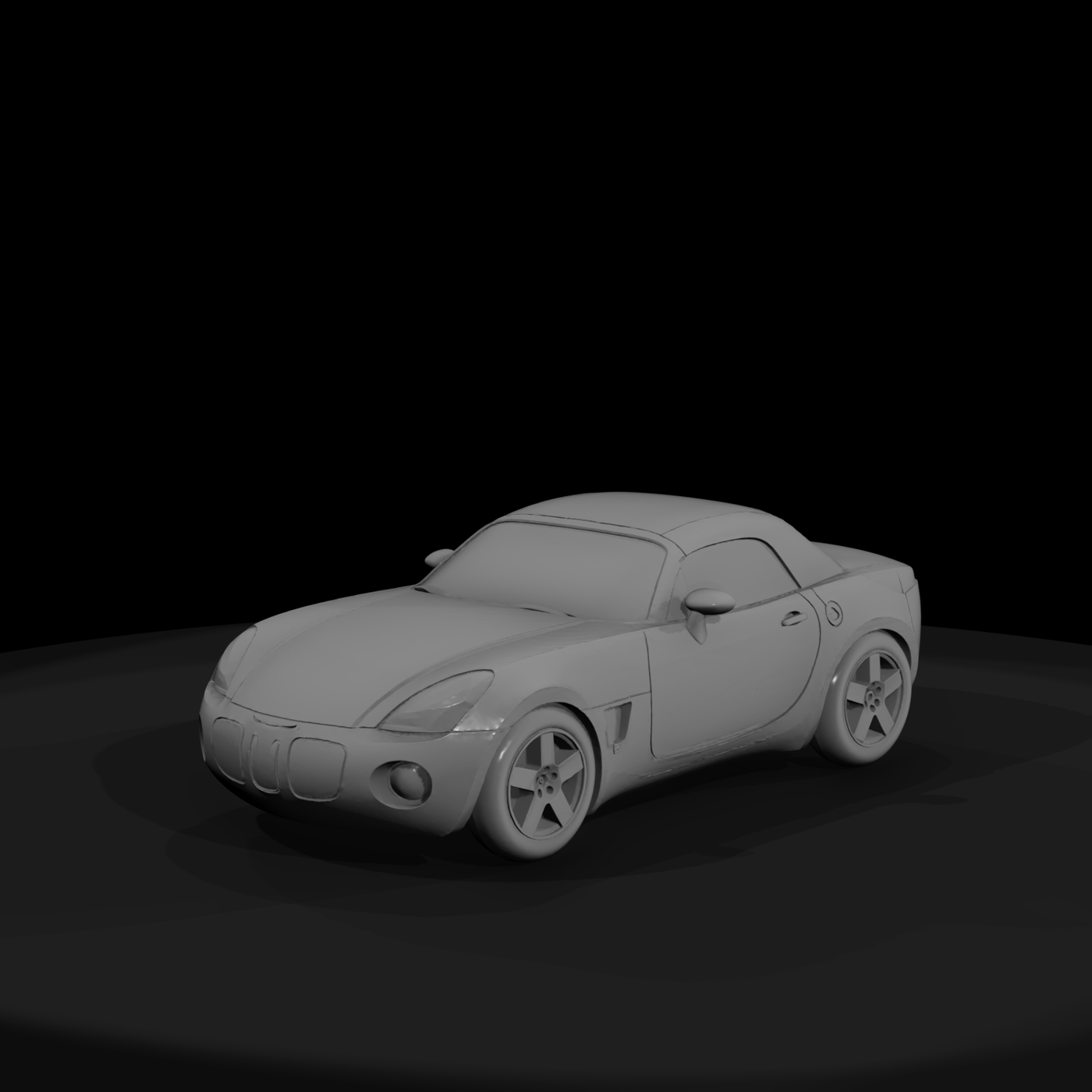 Pontiac Solstice-style Convertible for HO Dioramas