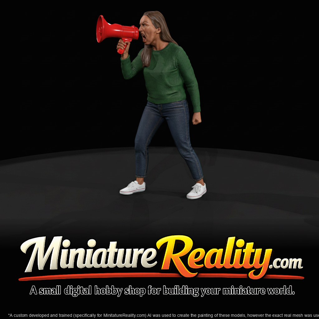 Protestors megaphone 3d mod