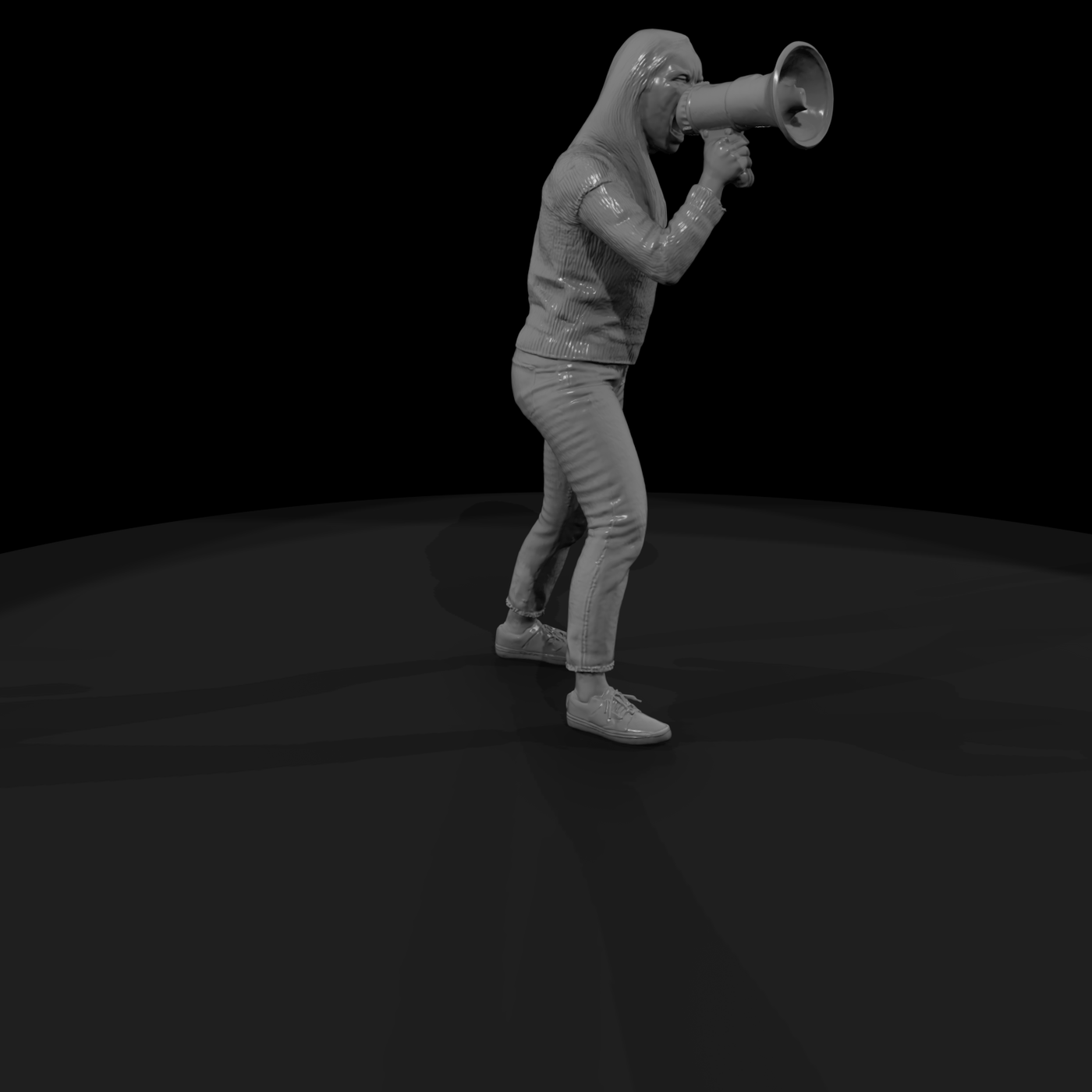 Protestors megaphone 3d mod