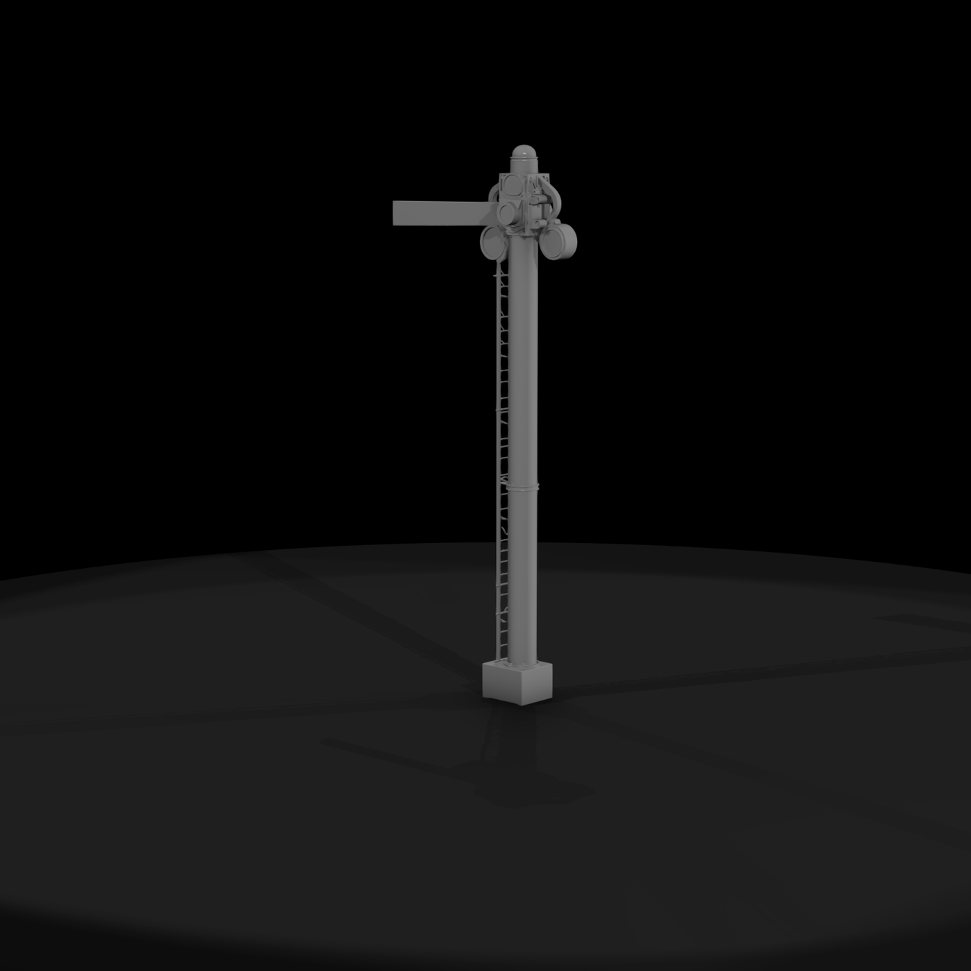 Railway Semaphore Signal Pole - Diorama Prop