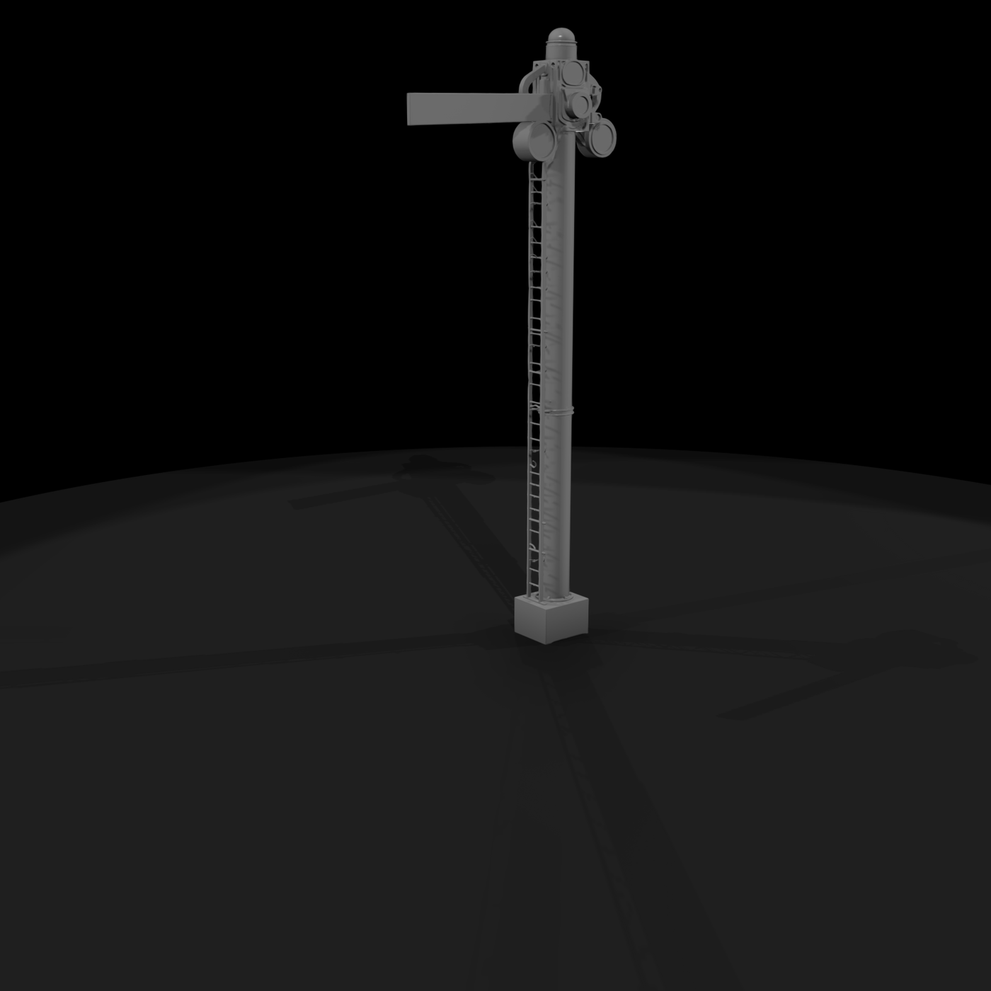 Railway Semaphore Signal Pole - Diorama Prop
