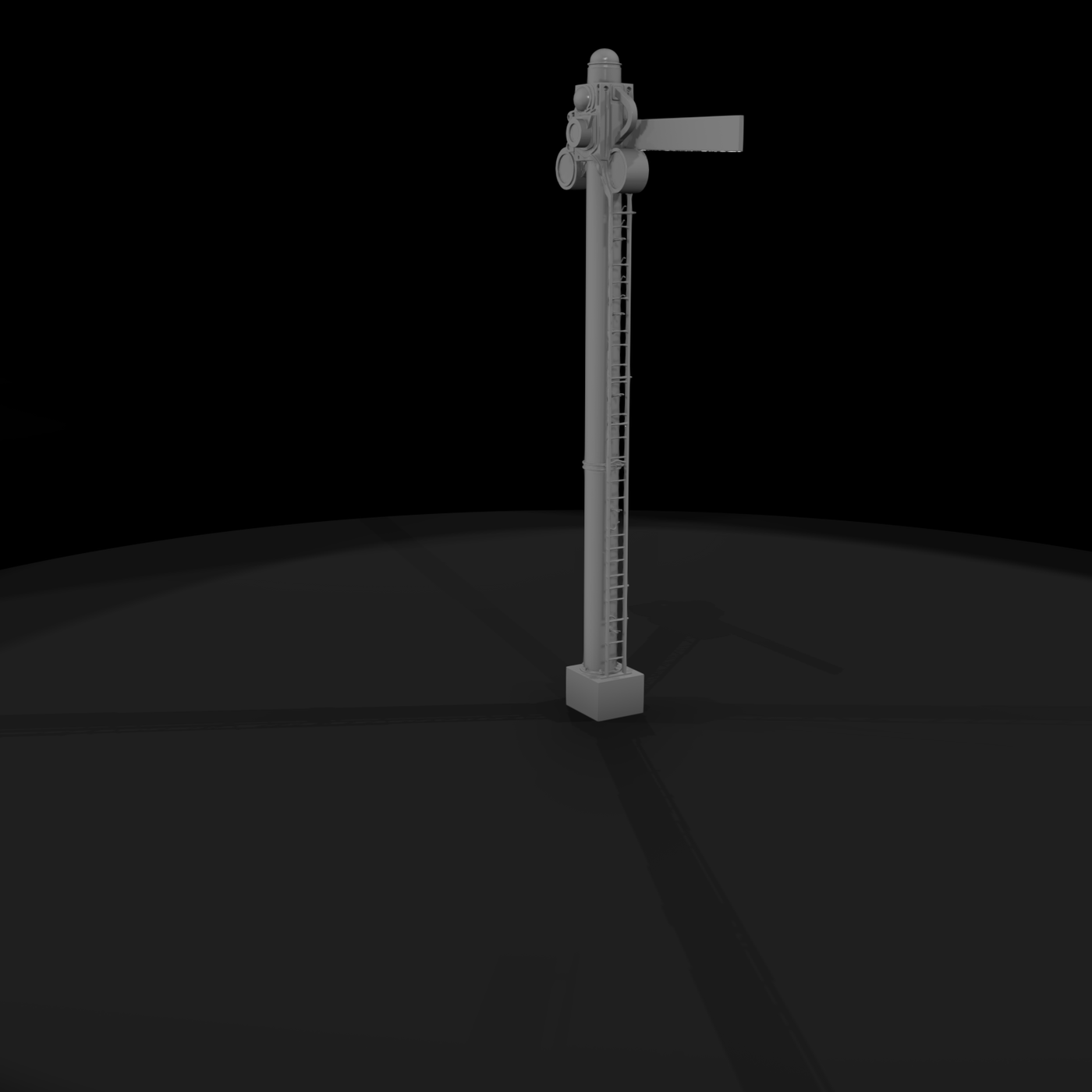 Railway Semaphore Signal Pole - Diorama Prop