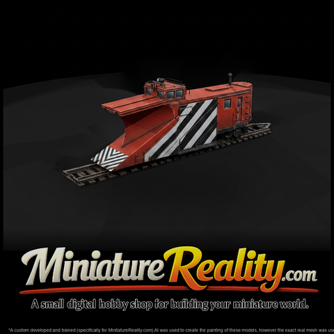 Railway Snow Plow Model for HO 1:87 Layouts