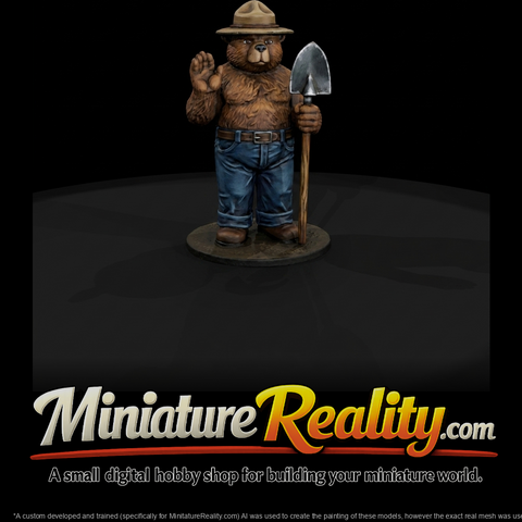 Ranger Bear With Shovel