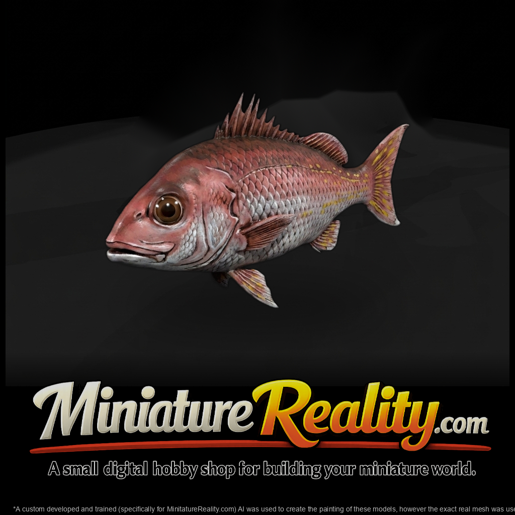 Realistic Snapper Fish
