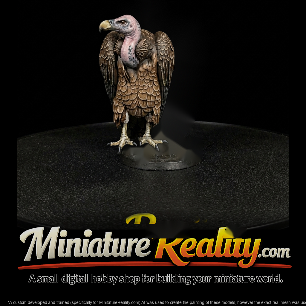 Realistic Vulture Figure