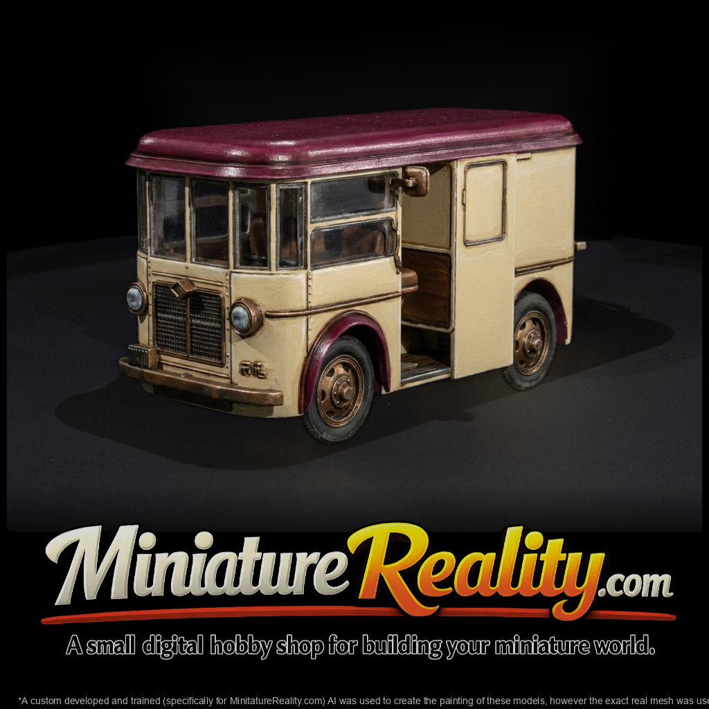 Retro Delivery Van & Layouts