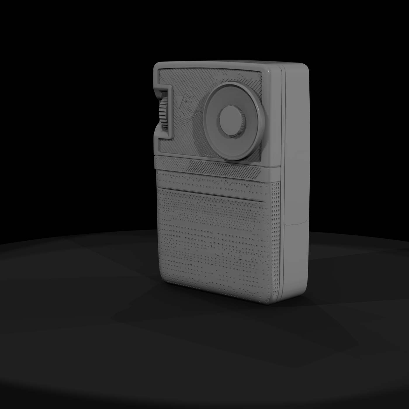 Retro Pocket Transistor Radio Diorama Prop