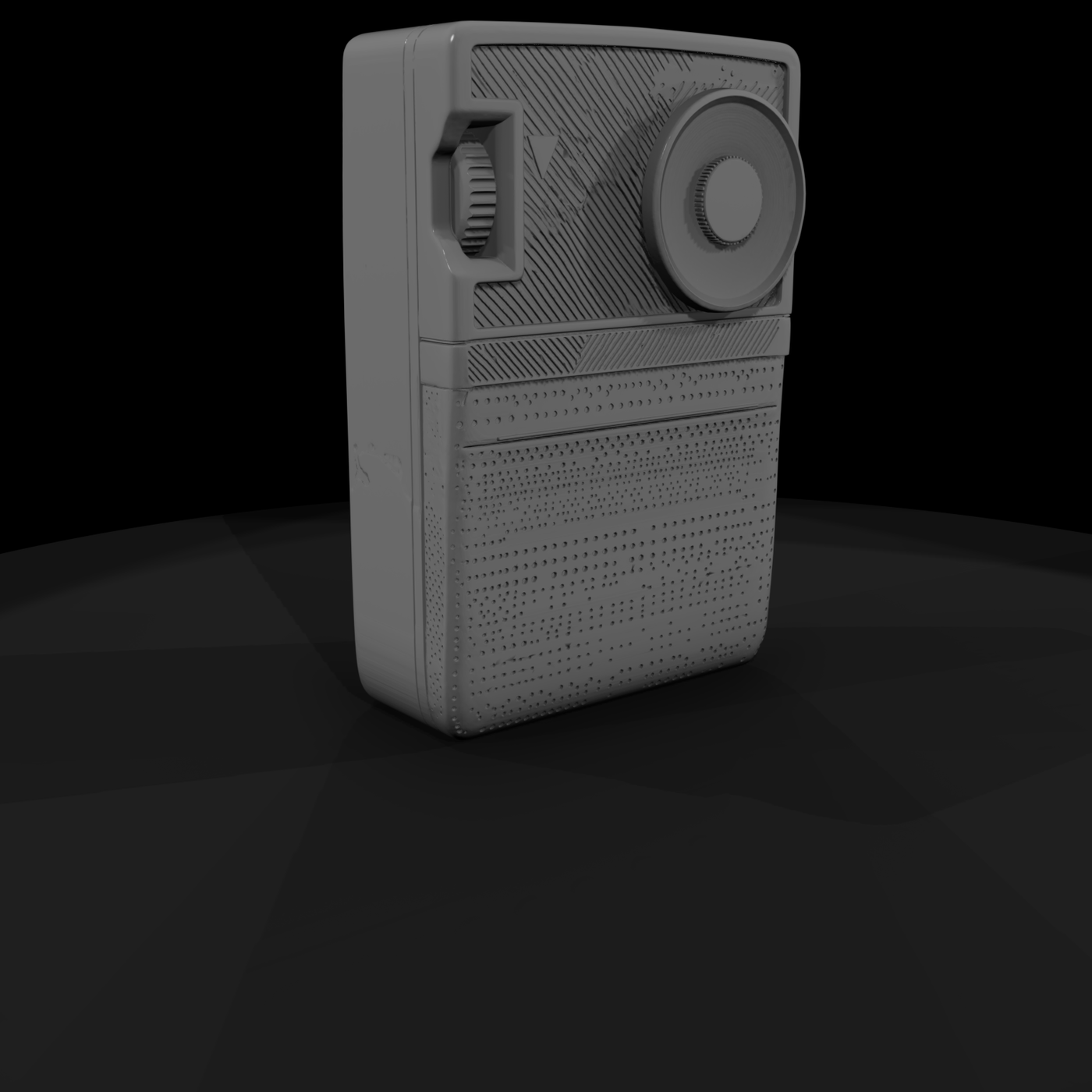 Retro Pocket Transistor Radio Diorama Prop