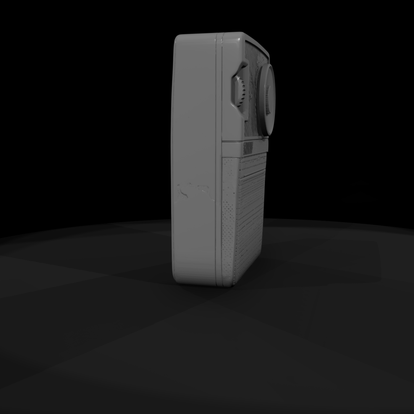 Retro Pocket Transistor Radio Diorama Prop