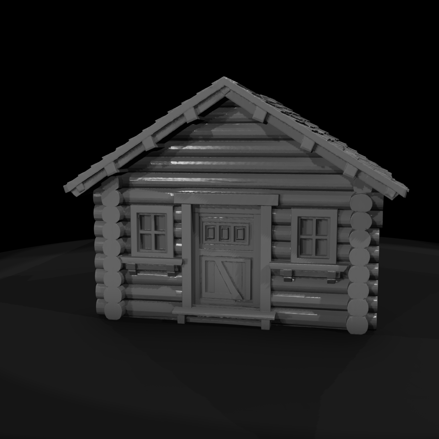 Rustic Log Cabin for Dioramas
