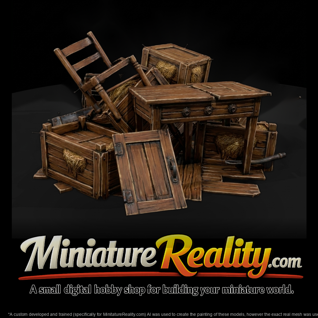 Rustic Wooden Debris Scatter and Model Railways