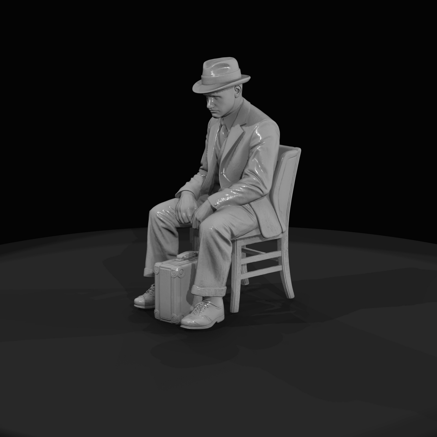 SEATED PASSENGERS (1920s) Man 2