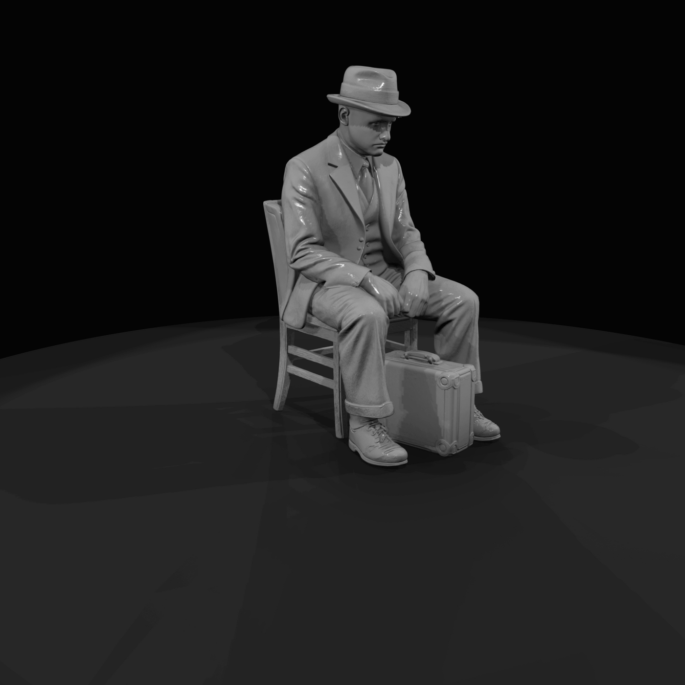 SEATED PASSENGERS (1920s) Man 2